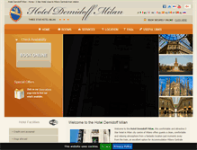 Tablet Screenshot of hoteldemidoffmilan.com